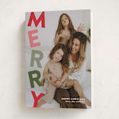 "Stacked" - Holiday Cards in Gumdrop by Olivia Williams - Folded Card