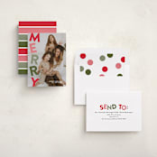 "Stacked" - Holiday Cards in Gumdrop by Olivia Williams - Assembled