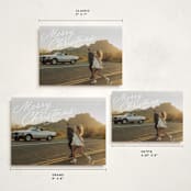 "Retro Slant" - Holiday Cards in Snow by Everett Paper Goods - Formats Available
