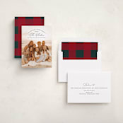 "Arched Type" - Holiday Cards in Midnight by Erica Krystek - Assembled