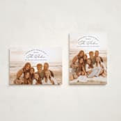 "Arched Type" - Holiday Cards in Midnight by Erica Krystek - Photo Orientation Options