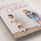 "Off Script" - Holiday Cards in Cherry by Annie Clark - Detail
