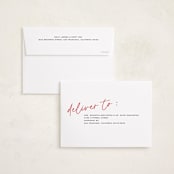 "Off Script" - Holiday Cards in Cherry by Annie Clark - FREE Recipient Addressing