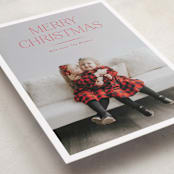 "Red Letter Christmas" - Holiday Cards in Peppermint by Stephanie Hawkes - Detail