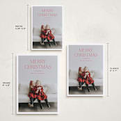 "Red Letter Christmas" - Holiday Cards in Peppermint by Stephanie Hawkes - Formats Available