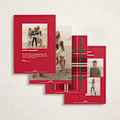 "Tallest Greeting" - Holiday Cards in Snow by Owl and Toad - Back of Card Options