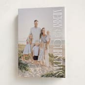 "Tallest Greeting" - Holiday Cards in Snow by Owl and Toad - Folded Card