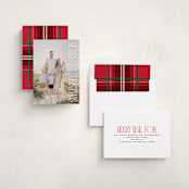"Tallest Greeting" - Holiday Cards in Snow by Owl and Toad - Assembled