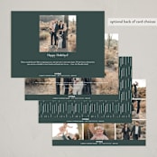 "The World Rejoices" - Holiday Cards in Pine by Lea Delaveris - Back of Card Options