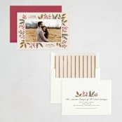"Verdancy" - Holiday Cards in Plum by Kimberly Morgan - Assembled