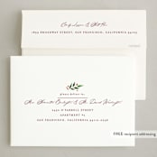 "Folksy Christmas" - Holiday Cards in Mulled Wine by Brooke Chandler - FREE Recipient Addressing