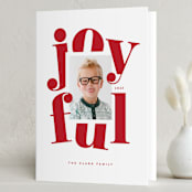 "Joyful Whimsy" - Holiday Cards in Candy Cane by Jessica Corliss - Folded Card