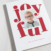 "Joyful Whimsy" - Holiday Cards in Candy Cane by Jessica Corliss - Detail