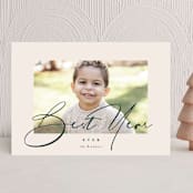 "Milk and Cookies" - Holiday Cards in Pine Needles by Carrie ONeal - Front