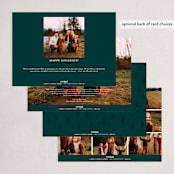 "Milk and Cookies" - Holiday Cards in Pine Needles by Carrie ONeal - Back of Card Options
