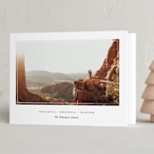 "Delicate Frame" - Holiday Cards in Silk by Ellen Schlegelmilch - Folded Card