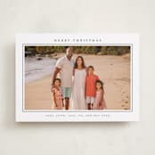 "Minimalist Frame" - Holiday Cards in Snow by Nicole Walsh - Front