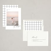 "Minimalist Signature" - Holiday Cards in Coal by Kelly Schmidt - Assembled