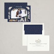 "Neutral Nativity" - Holiday Cards in Royal by Joanna Griffin - Assembled