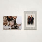 "Spruce" - Holiday Cards in Cream by Blustery August - Photo Orientation Options