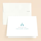 "Child Of God" - Baptism and Christening Thank You Cards in Aqua by Michelle Poe - Front