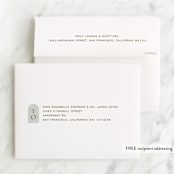 "Geometric Cross" - Baptism and Christening Thank You Cards in Serene by Pati Cascino - FREE Recipient Addressing