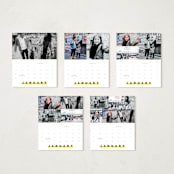 "Popped Punch" - Calendars in Lemon by Pixel and Hank - Photo Options