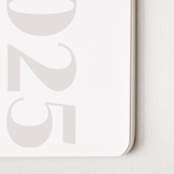 "whitespace" - Calendars in Mist by Lori Wemple - Detail