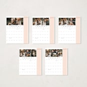 "One Note Per Day Journal" - Calendars in Blush by Amy Payne - Photo Options
