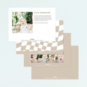 "Vibe" - Children's Birthday Party Invitations in Cloud by Jessie Steury - Back of Card Options