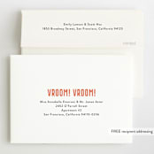 "Race" - Children's Birthday Party Invitations in Carrot by Lori Wemple - FREE Recipient Addressing