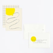 "Balloon" - Children's Birthday Party Invitations in Cream by Baumbirdy - Assembled