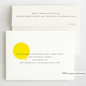 "Balloon" - Children's Birthday Party Invitations in Cream by Baumbirdy - FREE Recipient Addressing