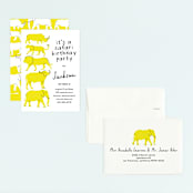 "modern safari party" - Children's Birthday Party Invitations in Sun by Phrosné Barwood - Assembled