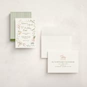 "Locally Grown Sketch" - Children's Birthday Party Invitations in Meadow by Jenna Holcomb - Assembled