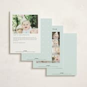 "Penguins" - Children's Birthday Party Invitations in Ice by Teju Reval - Back of Card Options