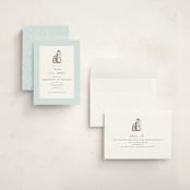 "Penguins" - Children's Birthday Party Invitations in Ice by Teju Reval - Assembled