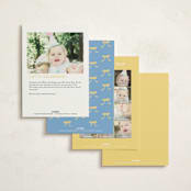 "birthday hat" - Children's Birthday Party Invitations in Lemon by Jennifer Lew - Back of Card Options