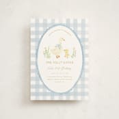 "Vintage goose" - Children's Birthday Party Invitations in Sky by Creo Study - Front