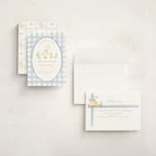 "Vintage goose" - Children's Birthday Party Invitations in Sky by Creo Study - Assembled