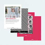 "Rock on" - Children's Birthday Party Invitations in Robin's Egg by Rebecca Bowen - Back of Card Options