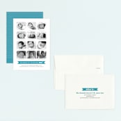 "12 Months" - Children's Birthday Party Invitations in Light Slate by Katie Speelman - Assembled