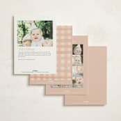 "Lemonade" - Children's Birthday Party Invitations in Strawberry Match by Vera Lim - Back of Card Options
