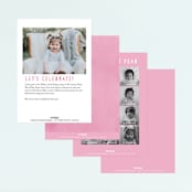 "Llama Birthday" - Children's Birthday Party Invitations in Watermelon by Lori Wemple - Back of Card Options