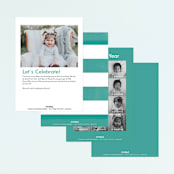 "Fin-tastic!" - Children's Birthday Party Invitations in Ocean by Annie Holmquist - Back of Card Options