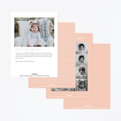 "Floral Crown" - Children's Birthday Party Invitations in Rose by Karidy Walker - Back of Card Options