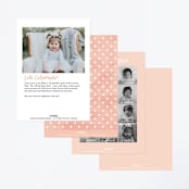 "Frosting" - Children's Birthday Party Invitations in Cotton Candy by Sarah Brown - Back of Card Options