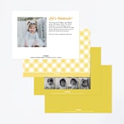 "Barnyard Crew" - Children's Birthday Party Invitations in Sky Blue by Leslie Ann Jones - Back of Card Options