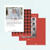 "Lumber Bears" - Children's Birthday Party Invitations in Kraft by Jennifer Wick - Back of Card Options