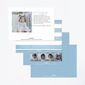"Shark Tank" - Children's Birthday Party Invitations in Sky by Karidy Walker - Back of Card Options